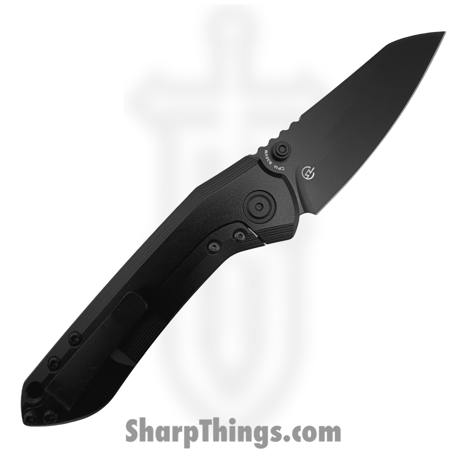 Millit Knives - STEOVBKCKdrd - Sharp Things Exclusive Overland Zirblast - Folding Knife - CPM S35VN Coated Sheepsfoot - Canvas Micarta - Double Red - Image 2