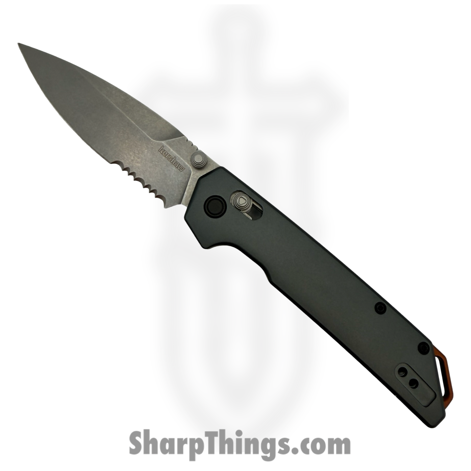 Kershaw - 2038ST - Iridium Duralock P/S - Folding Knife - D2 Satin Spear Point - Aluminum - Gray