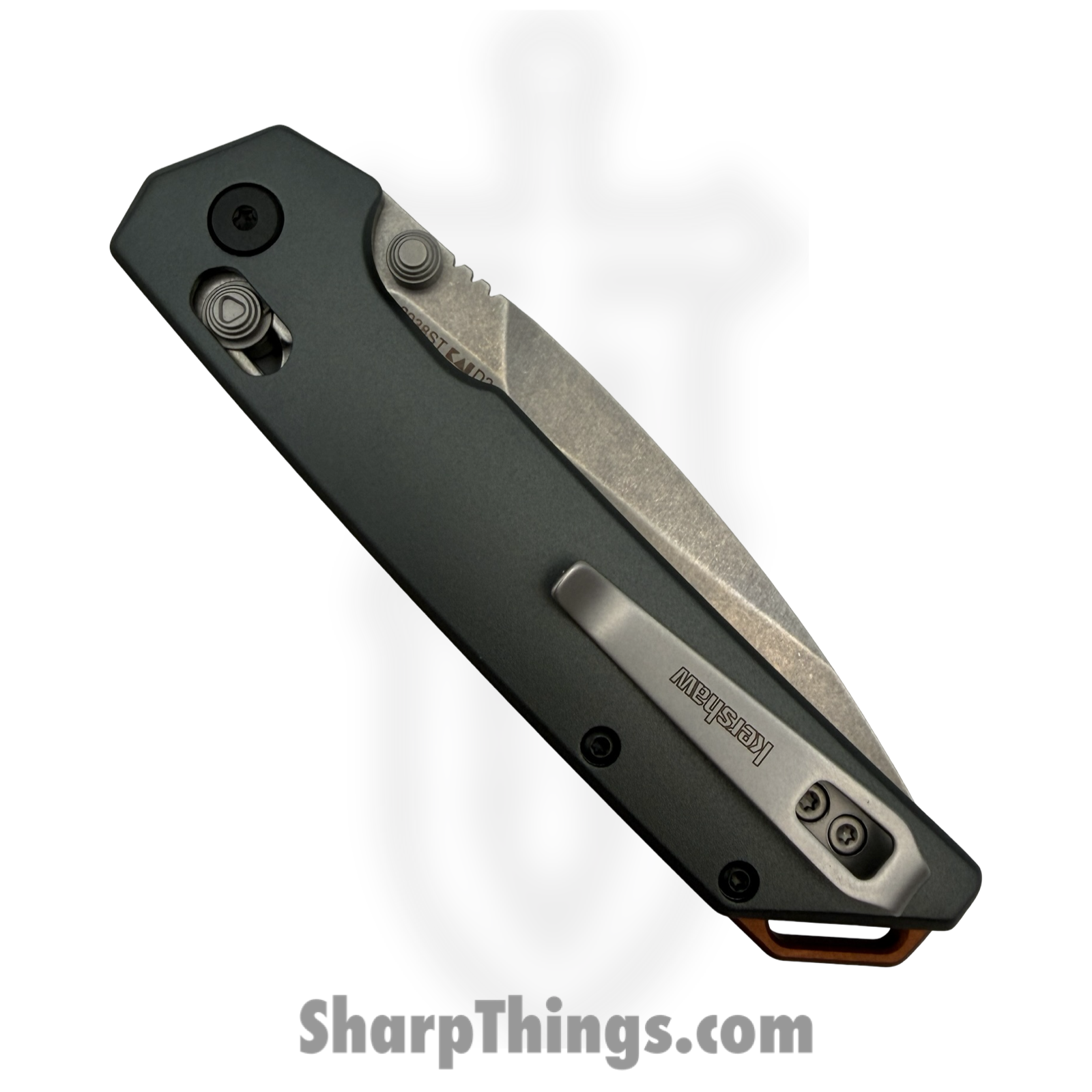 Kershaw - 2038ST - Iridium Duralock P/S - Folding Knife - D2 Satin Spear Point - Aluminum - Gray - Image 4