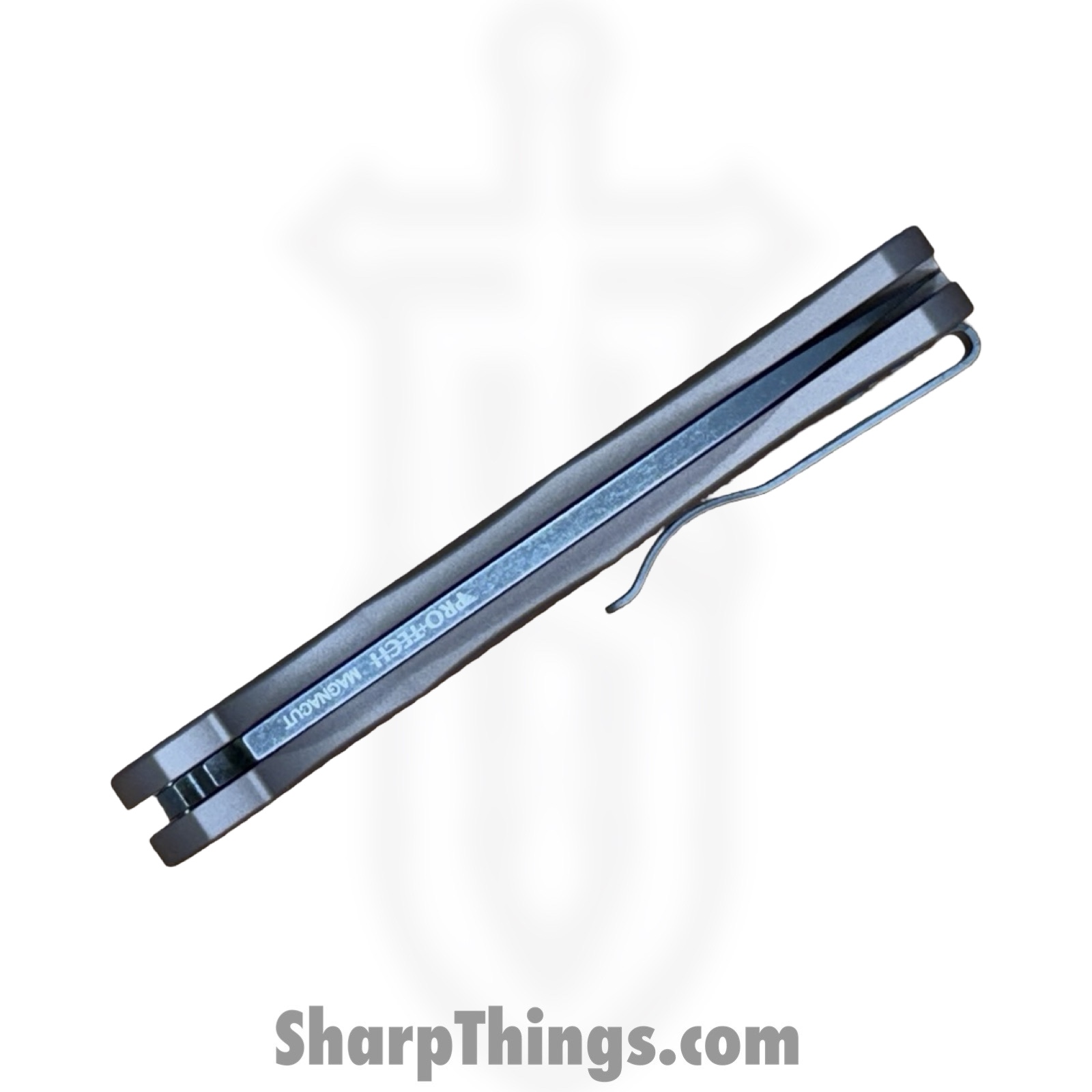 ProTech - 5336-LTD AW FDE - Malibu Flipper - Folding Knife - CPM MagnaCut Acid Wash Wharncliffe - Dragon Scale Aluminum - FDE - Image 3