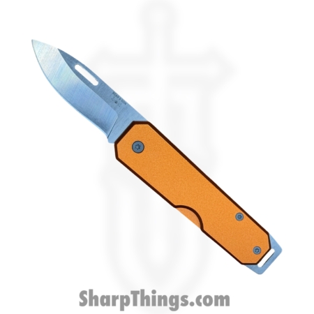 Bear & Son – BC110OR – Large Slip Joint – Folding Knife – Carbon Steel Satin Drop Point – Aluminum – Orange