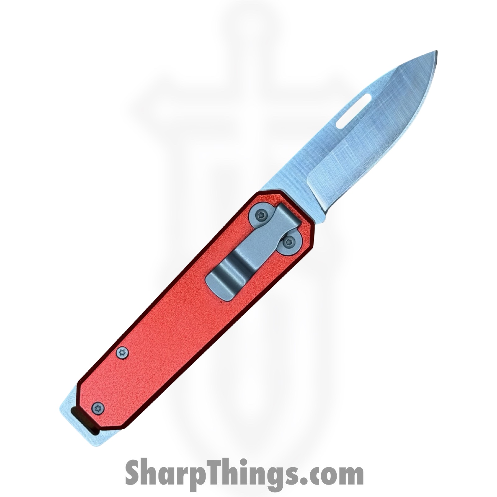 Bear & Son - BC110RD - Large Slip Joint - Folding Knife - Carbon Steel Satin Drop Point - Aluminum - Red - Image 2