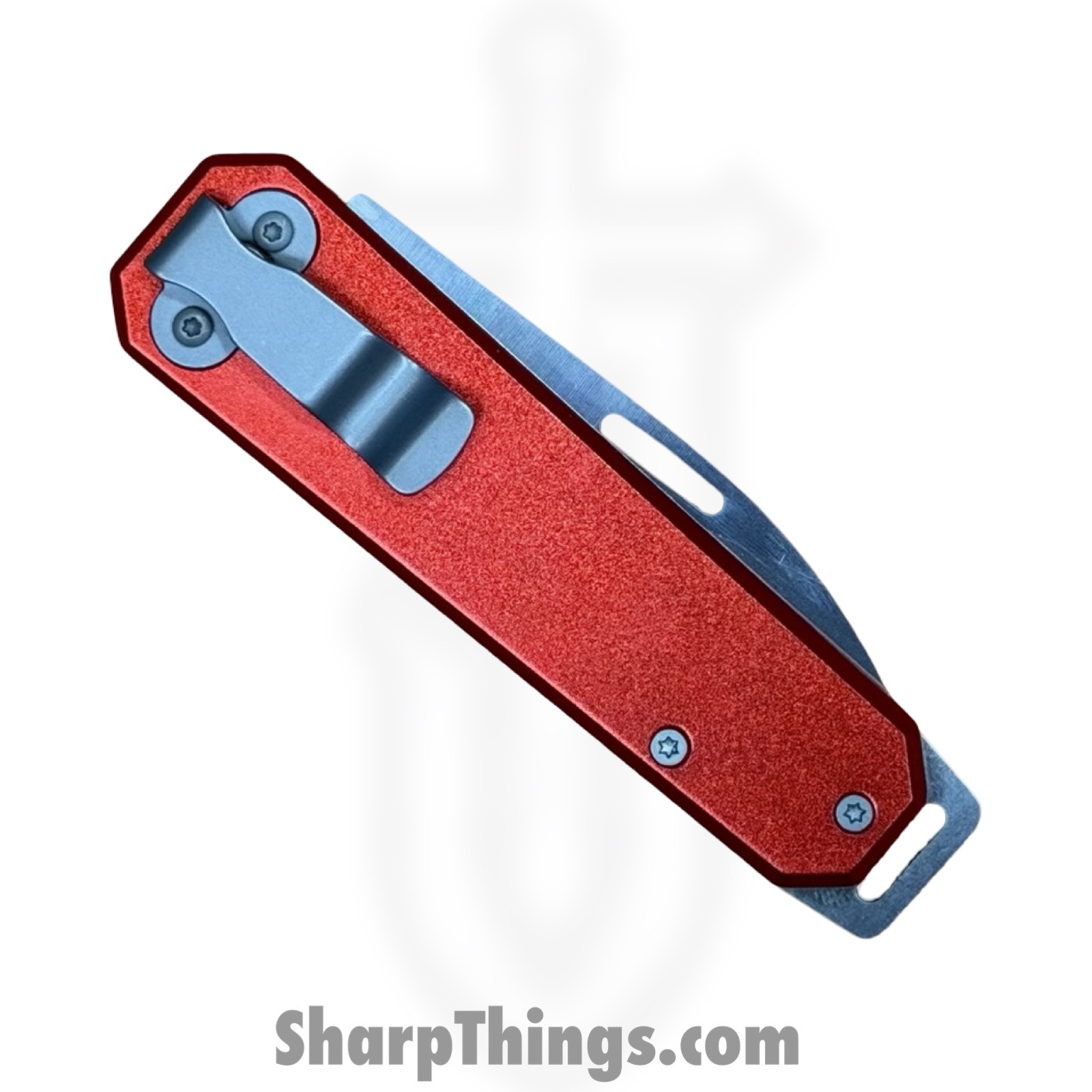 Bear & Son - BC110RD - Large Slip Joint - Folding Knife - Carbon Steel Satin Drop Point - Aluminum - Red - Image 4