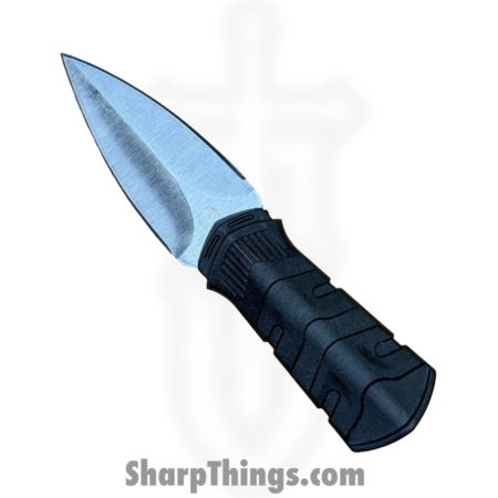 Combat Ready – CBR378 – Neck Knife – Fixed Blade Knife – Stainless Satin Dagger – Nylon – Black