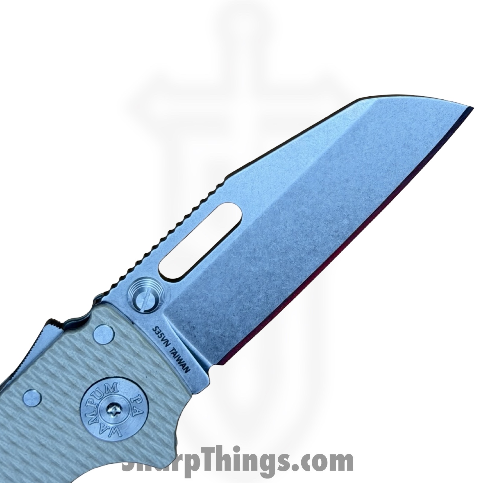 Demko Knives - DEM09629 - AD 20.5 Shark-Lock - Folding Knife - S35VN Stonewash Shark Foot - G10 - Tan - Image 7