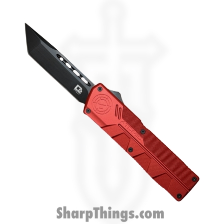 Atomic Knives – WNS-DT01RDBT – UltraLite ATOMIC – OTF Auto – D2 Coated Tanto – Aluminum – Red