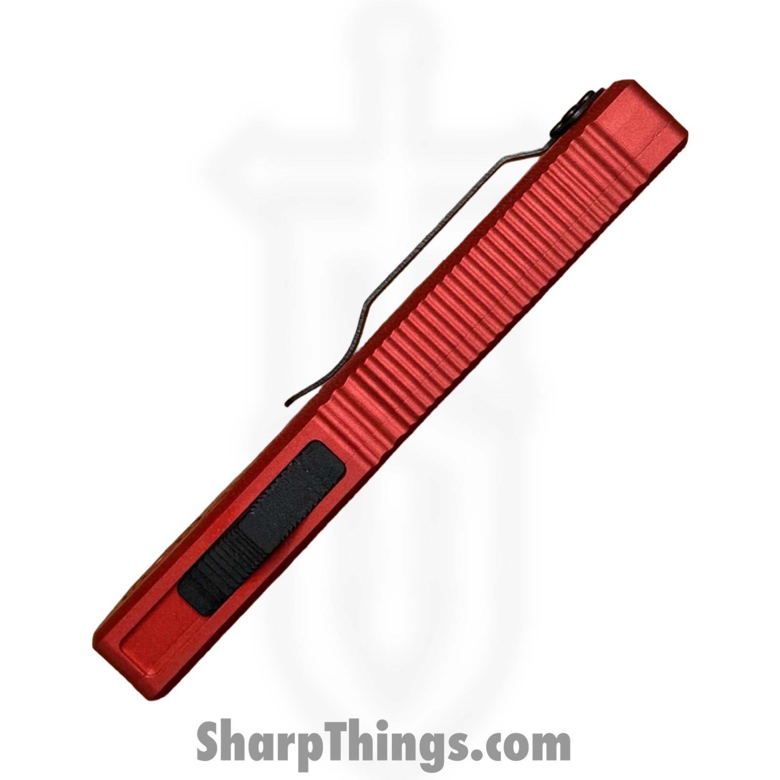 Atomic Knives - WNS-DT01RDTN - UltraLite ATOMIC - OTF Auto - D2 Satin Tanto - Aluminum - Red - Image 3