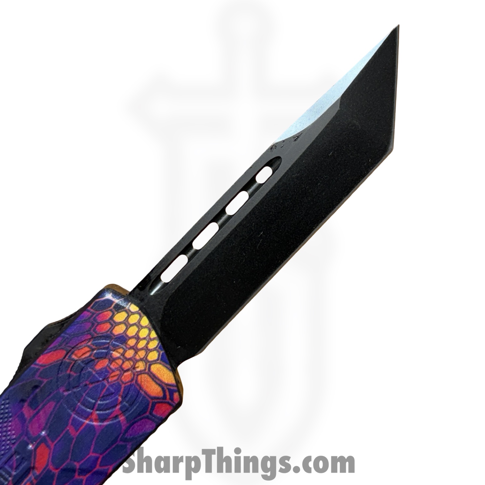 Atomic Knives - WNS-DT01SCMPBT - UltraLite ATOMIC - OTF Auto - D2 Coated Tanto - Aluminum - Snake Camo - Image 6