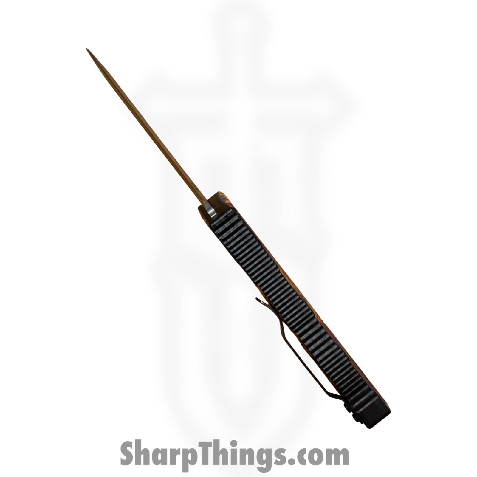 Atomic Knives - WNS-DT01SCMPDE - UltraLite ATOMIC - OTF Auto - D2 Satin Dagger - Aluminum - Snake Camo - Image 9