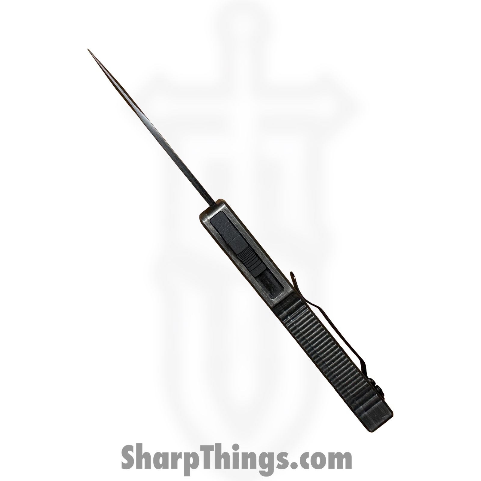 Atomic Knives - WNS-DT01SWBT - UltraLite ATOMIC - OTF Auto - D2 Stonewash Tanto - Aluminum - Stonewash - Image 9