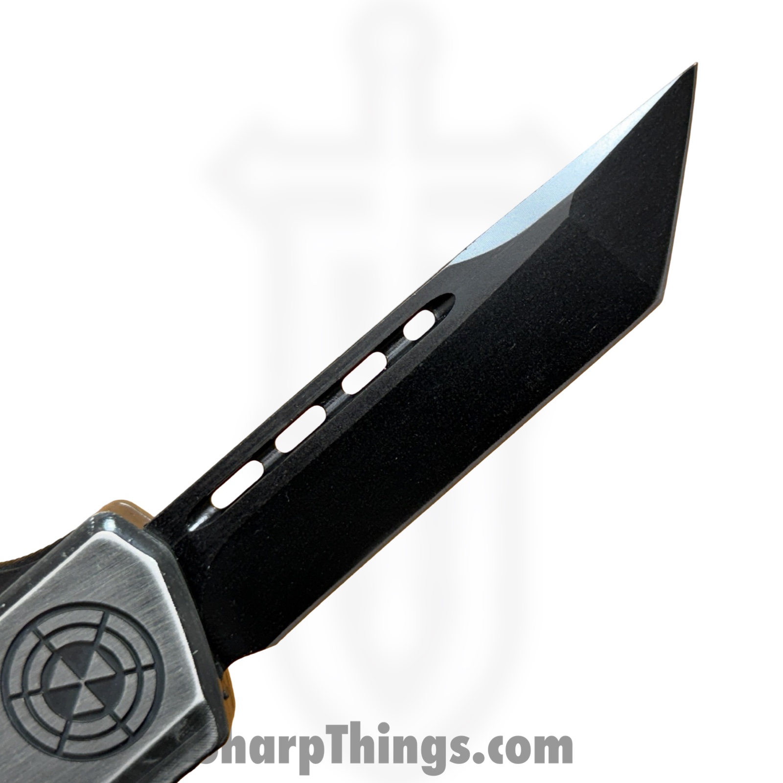 Atomic Knives - WNS-DT01SWBT - UltraLite ATOMIC - OTF Auto - D2 Stonewash Tanto - Aluminum - Stonewash - Image 8