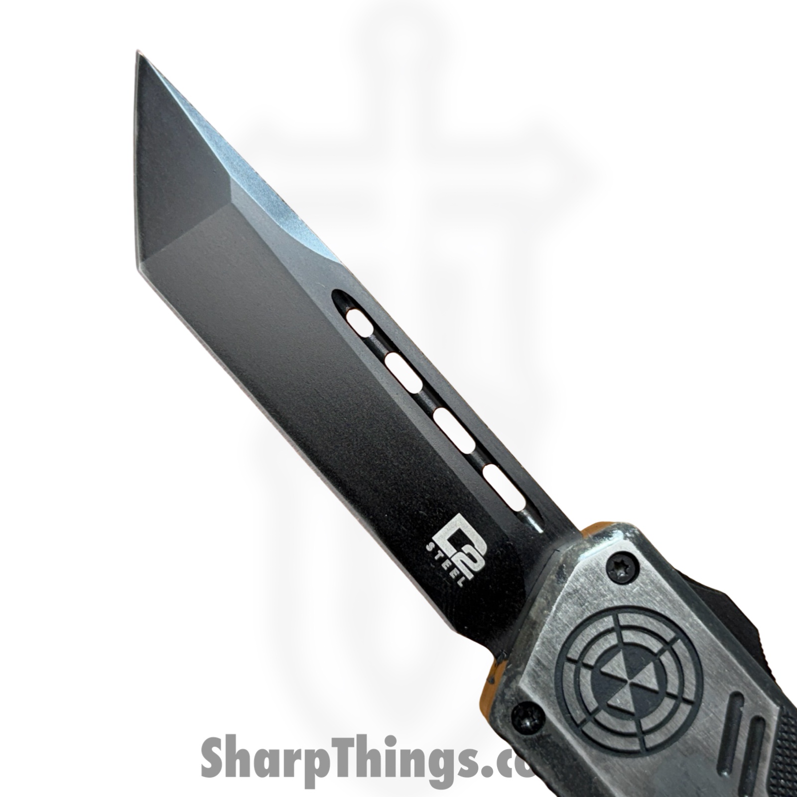 Atomic Knives - WNS-DT01SWBT - UltraLite ATOMIC - OTF Auto - D2 Stonewash Tanto - Aluminum - Stonewash - Image 7