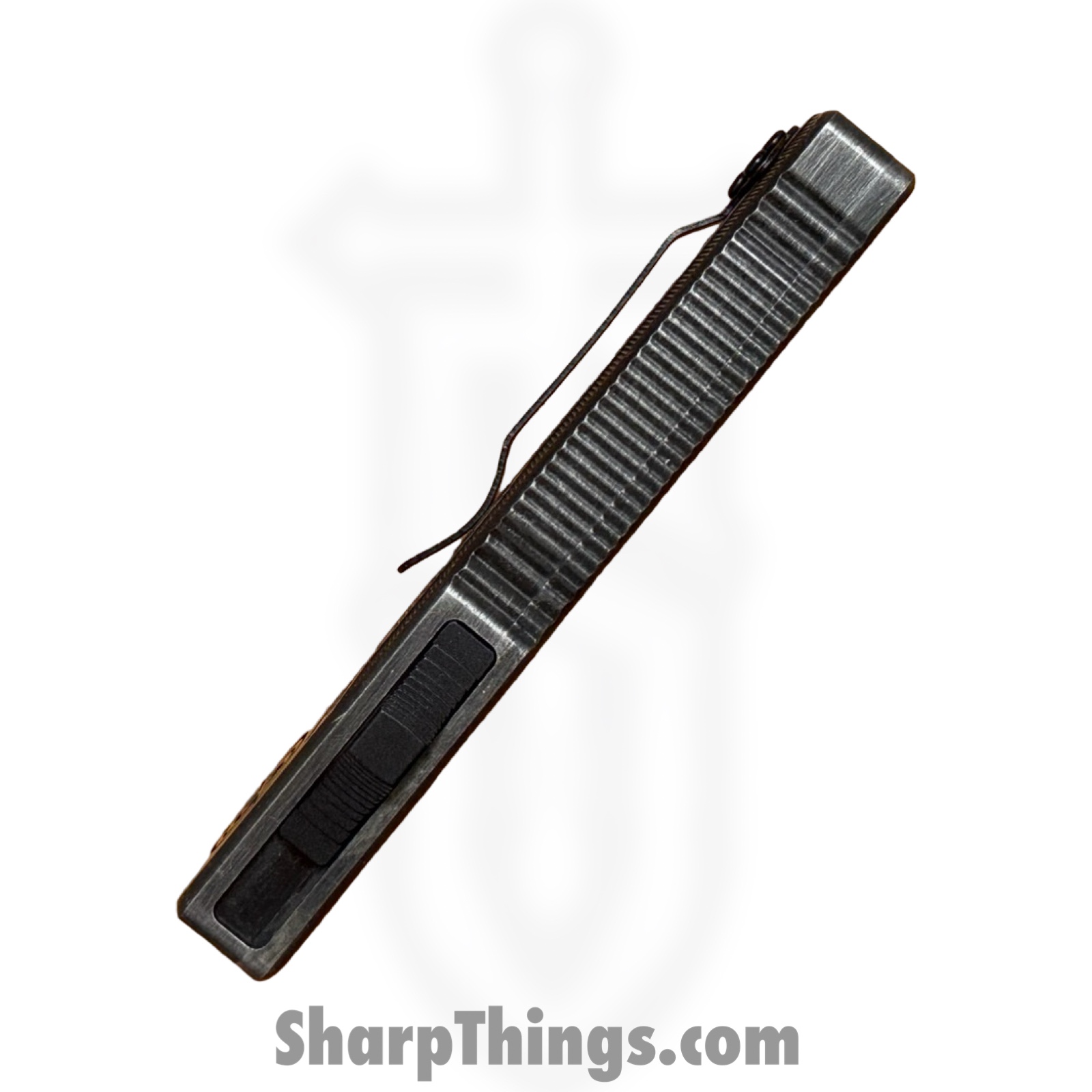 Atomic Knives - WNS-DT01SWBT - UltraLite ATOMIC - OTF Auto - D2 Stonewash Tanto - Aluminum - Stonewash - Image 4