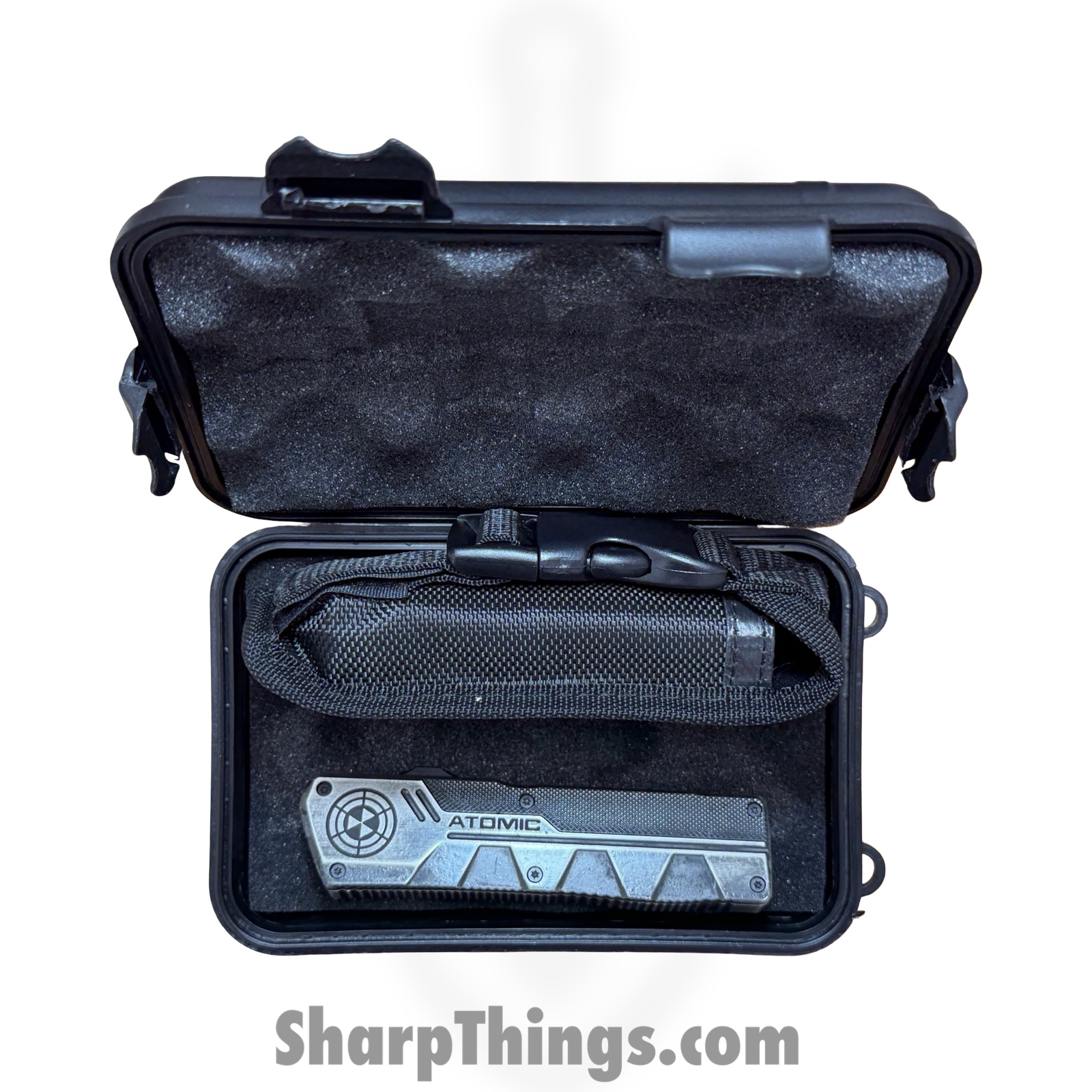 Atomic Knives - WNS-DT01SW - UltraLite ATOMIC - OTF Auto - D2 Stonewash Tanto - Aluminum - Stonewash - Image 3