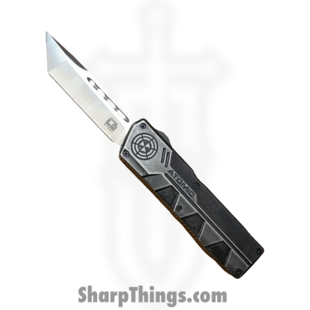 Atomic Knives – WNS-DT01SW – UltraLite ATOMIC – OTF Auto – D2 Stonewash Tanto – Aluminum – Stonewash