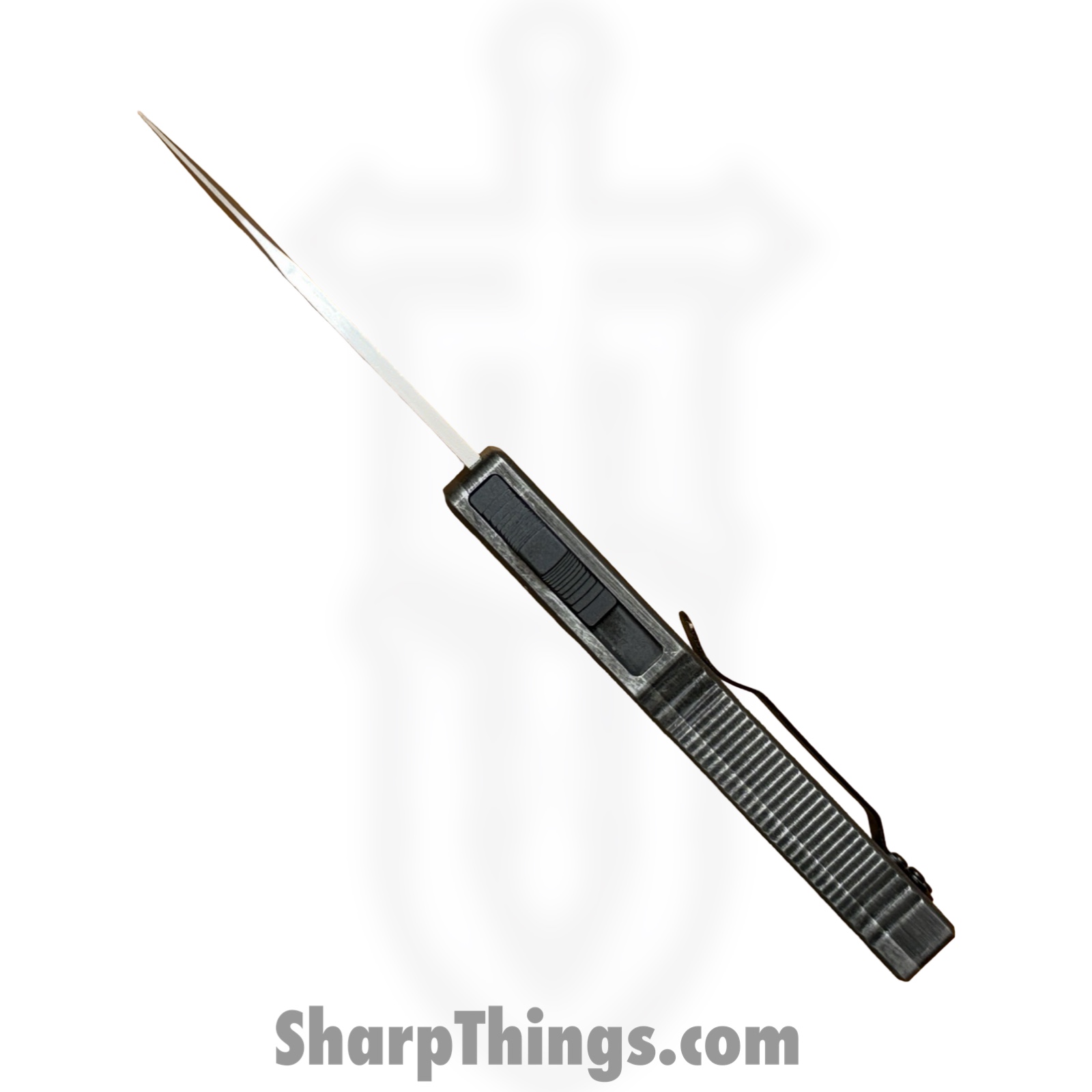 Atomic Knives - WNS-DT01SW - UltraLite ATOMIC - OTF Auto - D2 Stonewash Tanto - Aluminum - Stonewash - Image 9