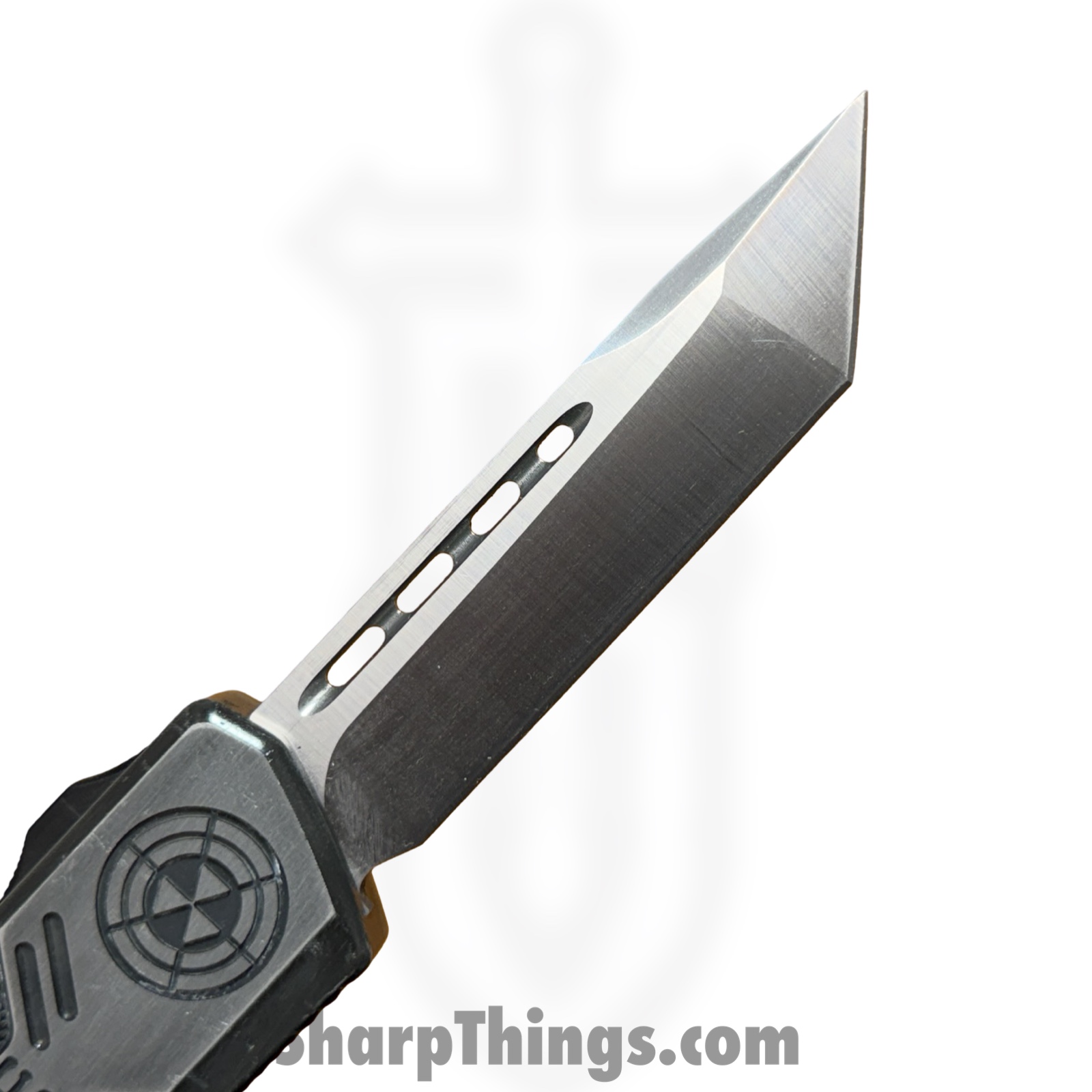 Atomic Knives - WNS-DT01SW - UltraLite ATOMIC - OTF Auto - D2 Stonewash Tanto - Aluminum - Stonewash - Image 8