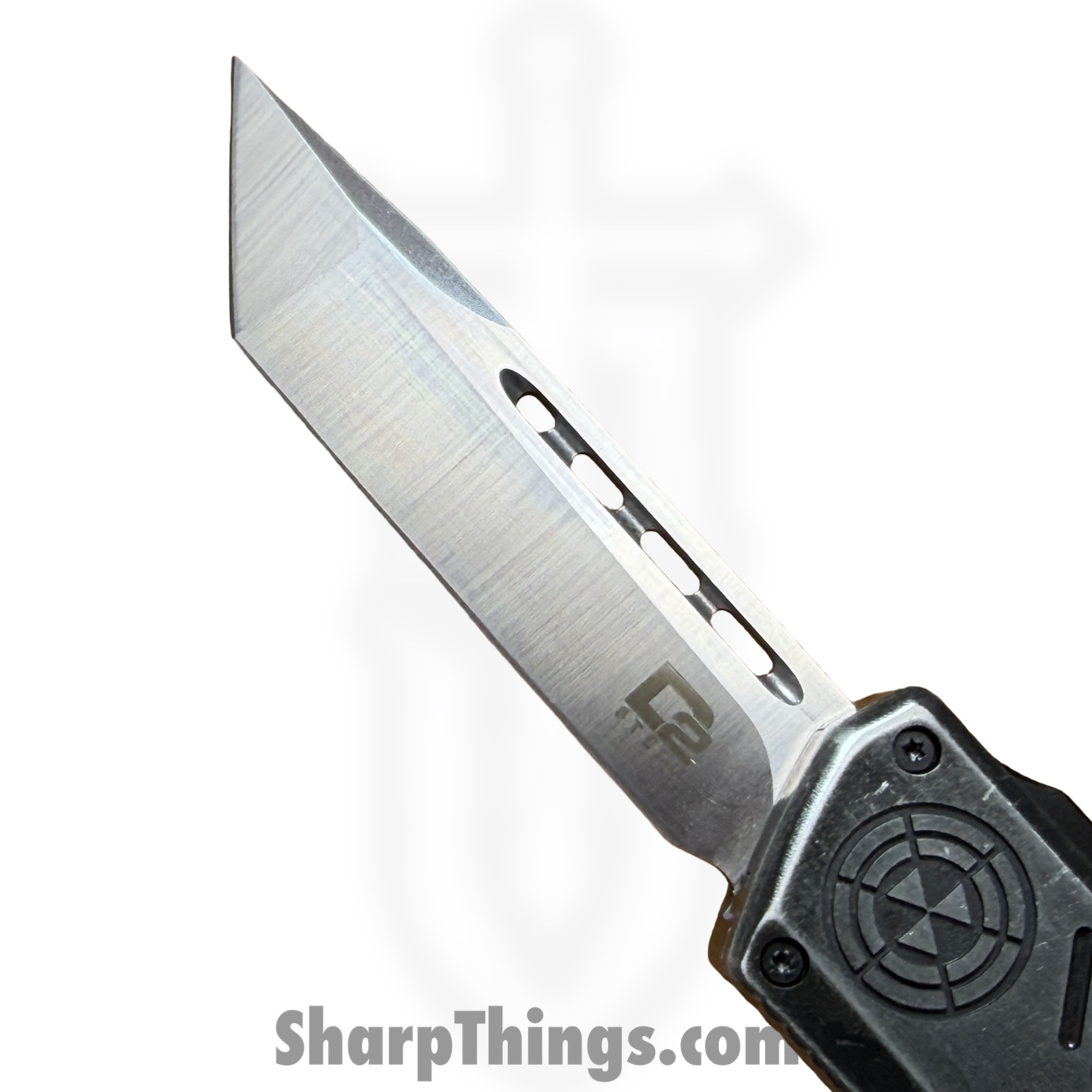 Atomic Knives - WNS-DT01SW - UltraLite ATOMIC - OTF Auto - D2 Stonewash Tanto - Aluminum - Stonewash - Image 7