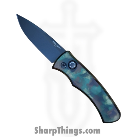 ProTech – DUKE2103-WOODLAND – DUKE 2 – Automatic Knife – CPM MagnaCut DLC Drop Point – Aluminum – Woodland Camo