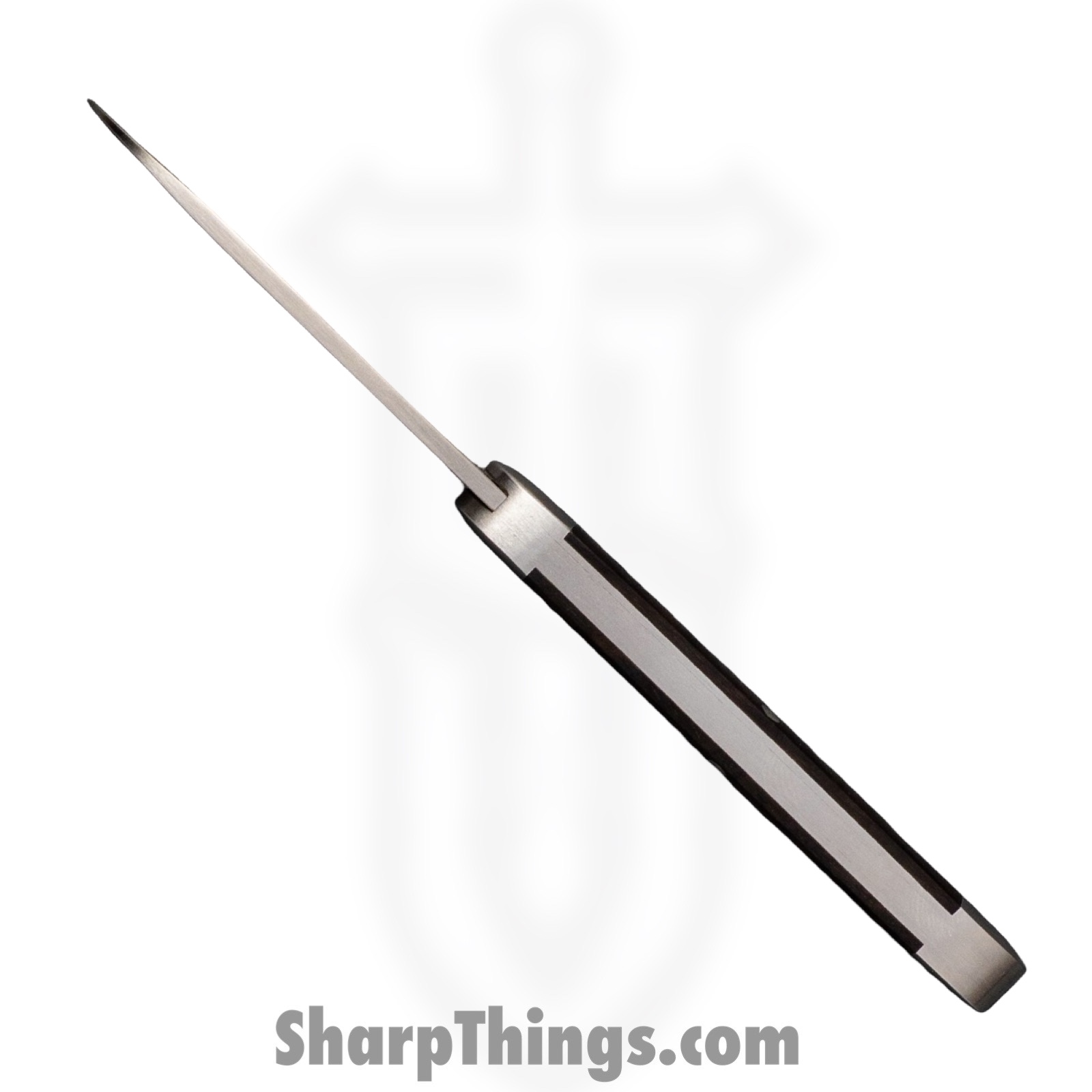 Jack Wolf Knives - EQEND-EBNY - Equal End - Folding Knife - 14C28N Drop Spear - Wood - Ebony - Image 4