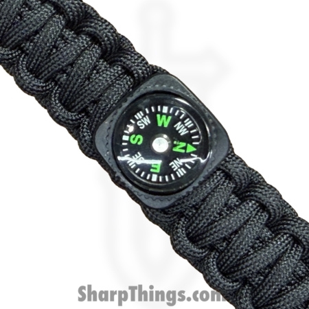 Explorer – EXP61 – Paracord Bracelet With Compass – Black