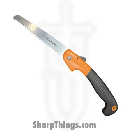 Fiskars – G393680 – Folding Saw 7in – Folding Knife – Steel Satin Saw – Softgrip – Orange|Black
