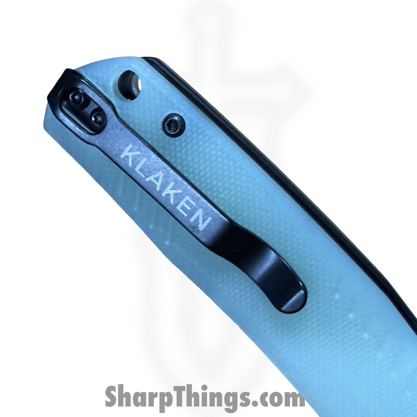 Klaken Knives - J336-JD-BK - The Flint - Folding Knife - 14C28N Coated Straight Back - G10 - Jade - Image 6