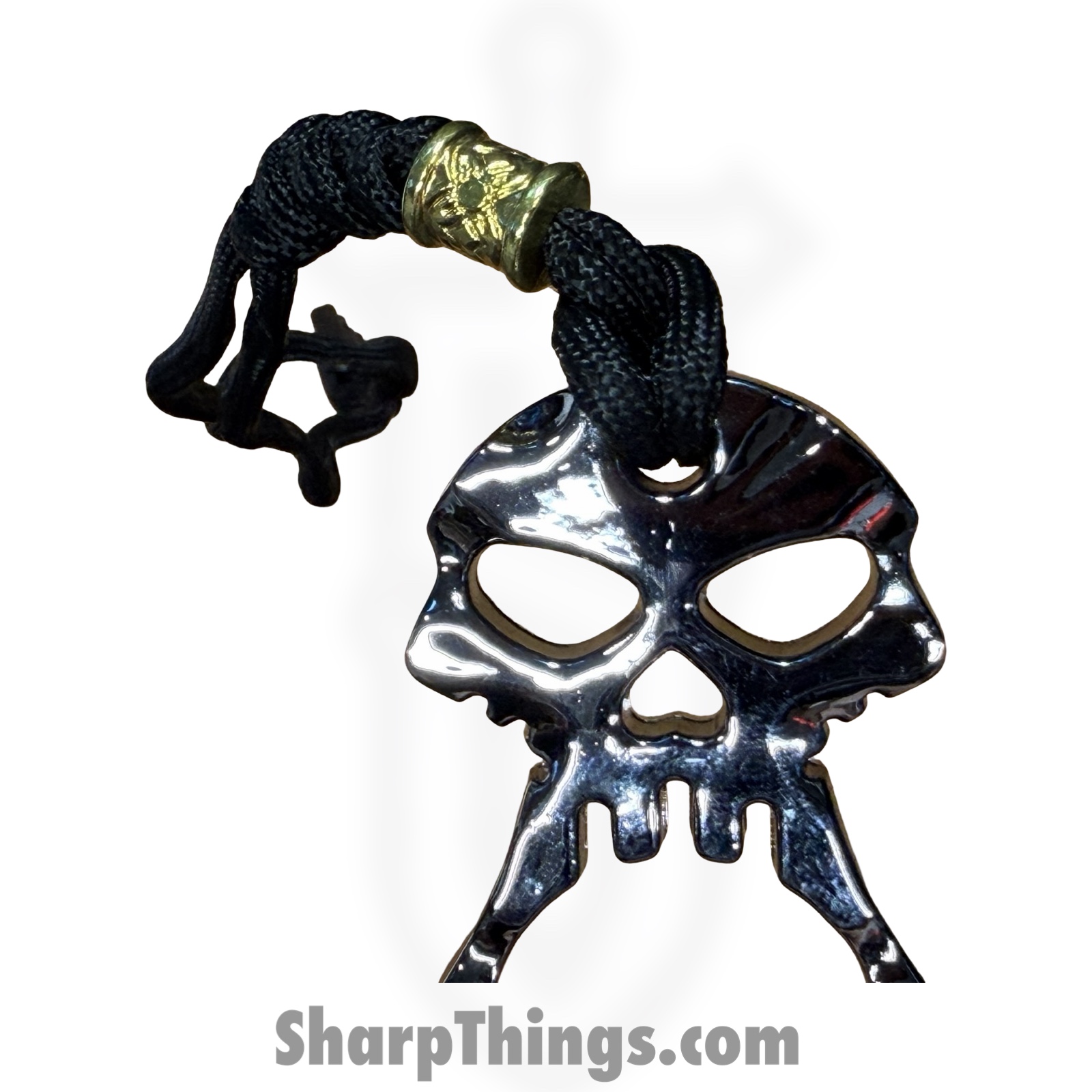 VOC - KN-04-SMK - Paracord Skull Keychain Bottle Opener Public Safety Tool - Smoke - Image 3