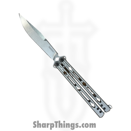 Kershaw – KS5150MAG – Lucha – Balisong – CPM MagnaCut Stonewash Clip Point – Stainles Steel – Blasted