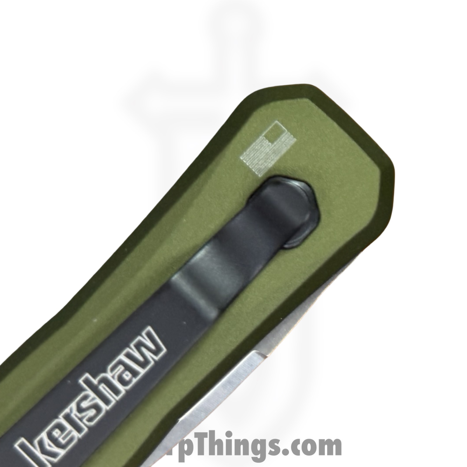 Kershaw - KS7650RAW - Auto Launch 13 Button Lock - Automatic Knife - CPM 154 Stonewash Wharncliffe - Aluminum - Natural - Image 4