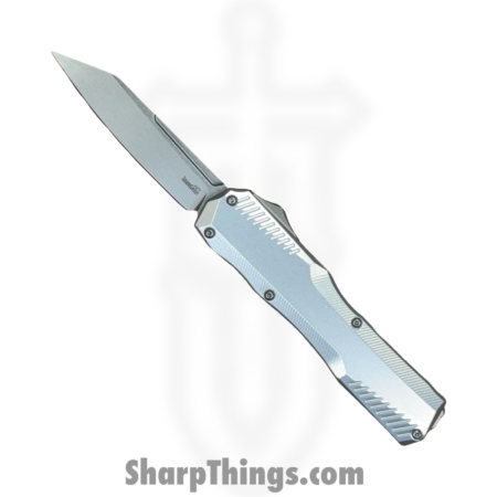 Kershaw – KS9000RRAW – Auto Livewire – OTF Auto – CPM MagnaCut Stonewash Reverse Tanto – Aluminum – Natural