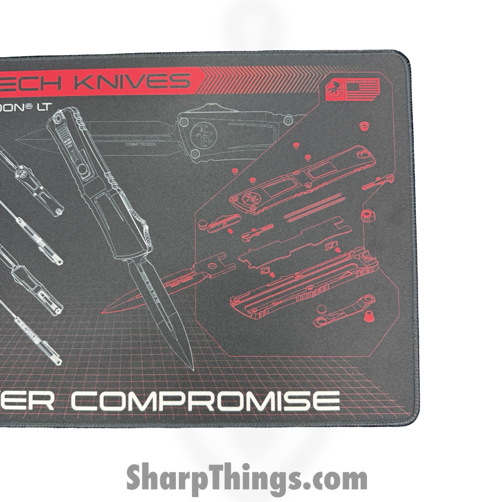 Microtech - MAT-CT - Combat Troodon Mat - 11in x 17in - 5mm thick - non slip - Black - Image 4