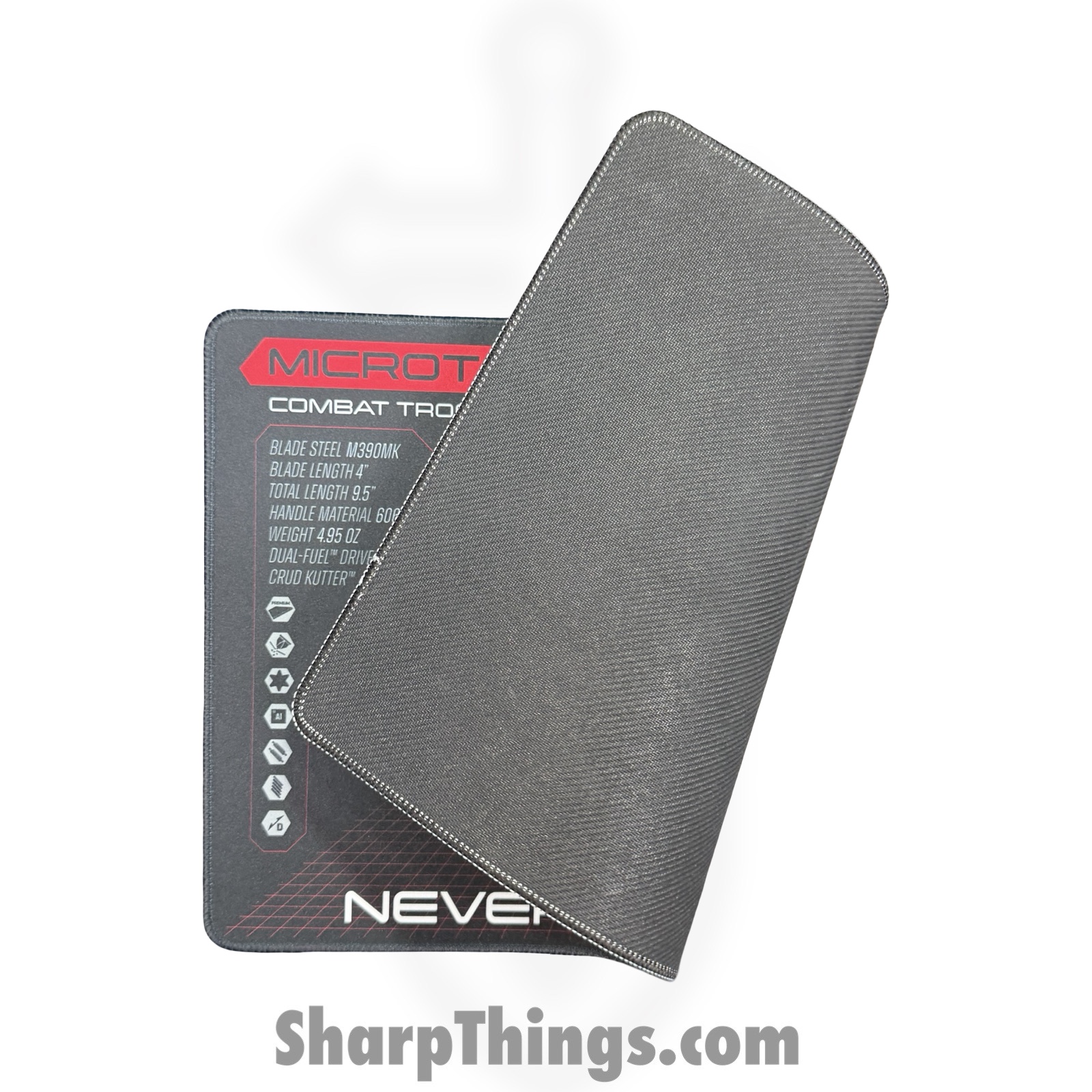 Microtech - MAT-CT - Combat Troodon Mat - 11in x 17in - 5mm thick - non slip - Black - Image 3