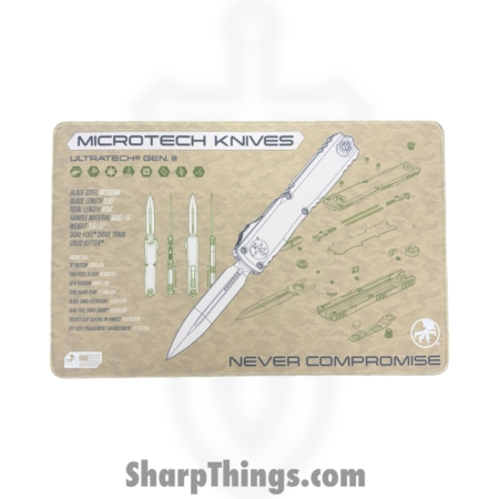 Microtech – MAT-UTZBP – Ultratech ZBP Mat – 11in x 17in – 5mm thick – non slip – Camo