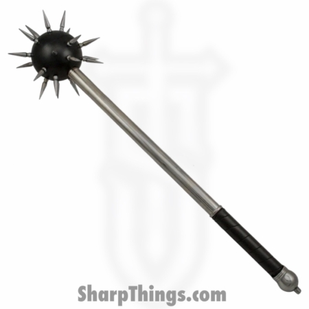 VOC – MB-01-BK – 35 Inch Medieval Battle Mace Ball w/ Spikes – Stainless – Steel – Black