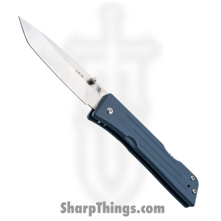 1881 Knife Works – MMS004 – Route66 – Folding Knife – S45VN Tumbled Tanto – G10 – Denim Blue
