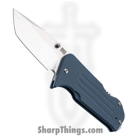 1881 Knife Works – MMS010 – Broadway – Folding Knife – S45VN Tumbled Tanto – G10 – Denim Blue