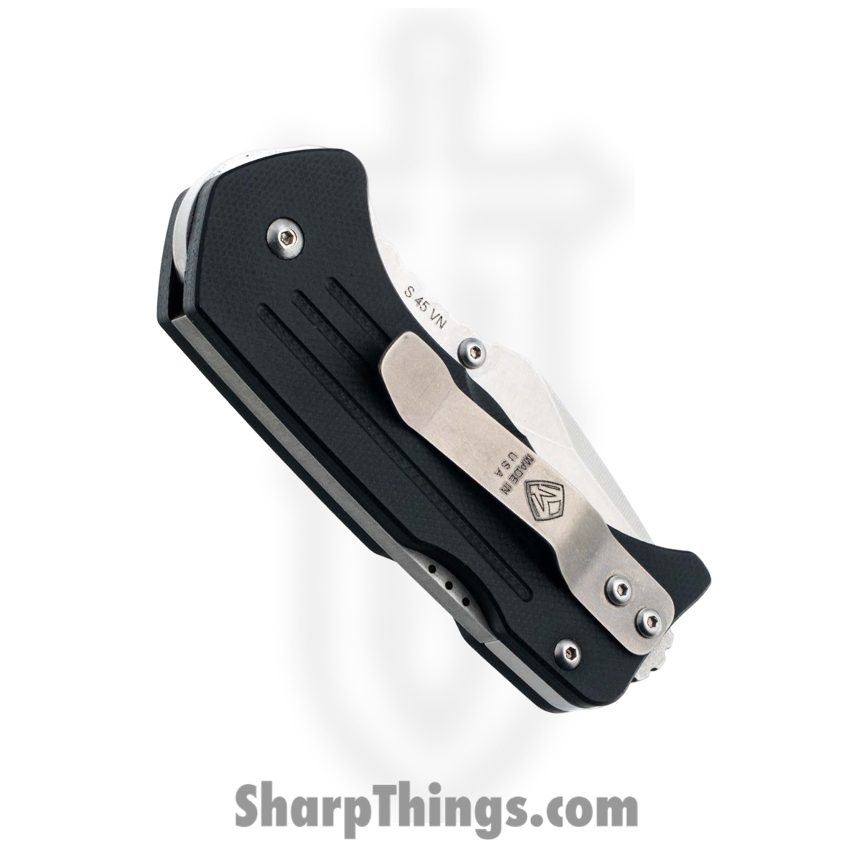 1881 Knife Works - MMS013 - Lombard - Folding Knife - S45VN Tumbled Drop Point - G10 - Black - Image 5