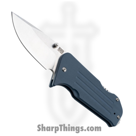1881 Knife Works – MMS017 – Lombard – Folding Knife – S45VN Tumbled Drop Point – G10 – Denim Blue