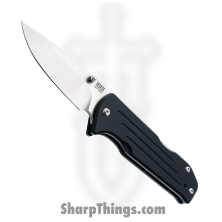 1881 Knife Works – MMS019 – Bourbon – Folding Knife – S45VN Tumbled Drop Point  – G10 – Black