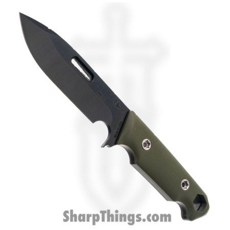 1881 Knife Works – MMS041 – STA Sniper – Fixed Blade Knife – 1095 HC Coated Clip Point – G10 – OD Green