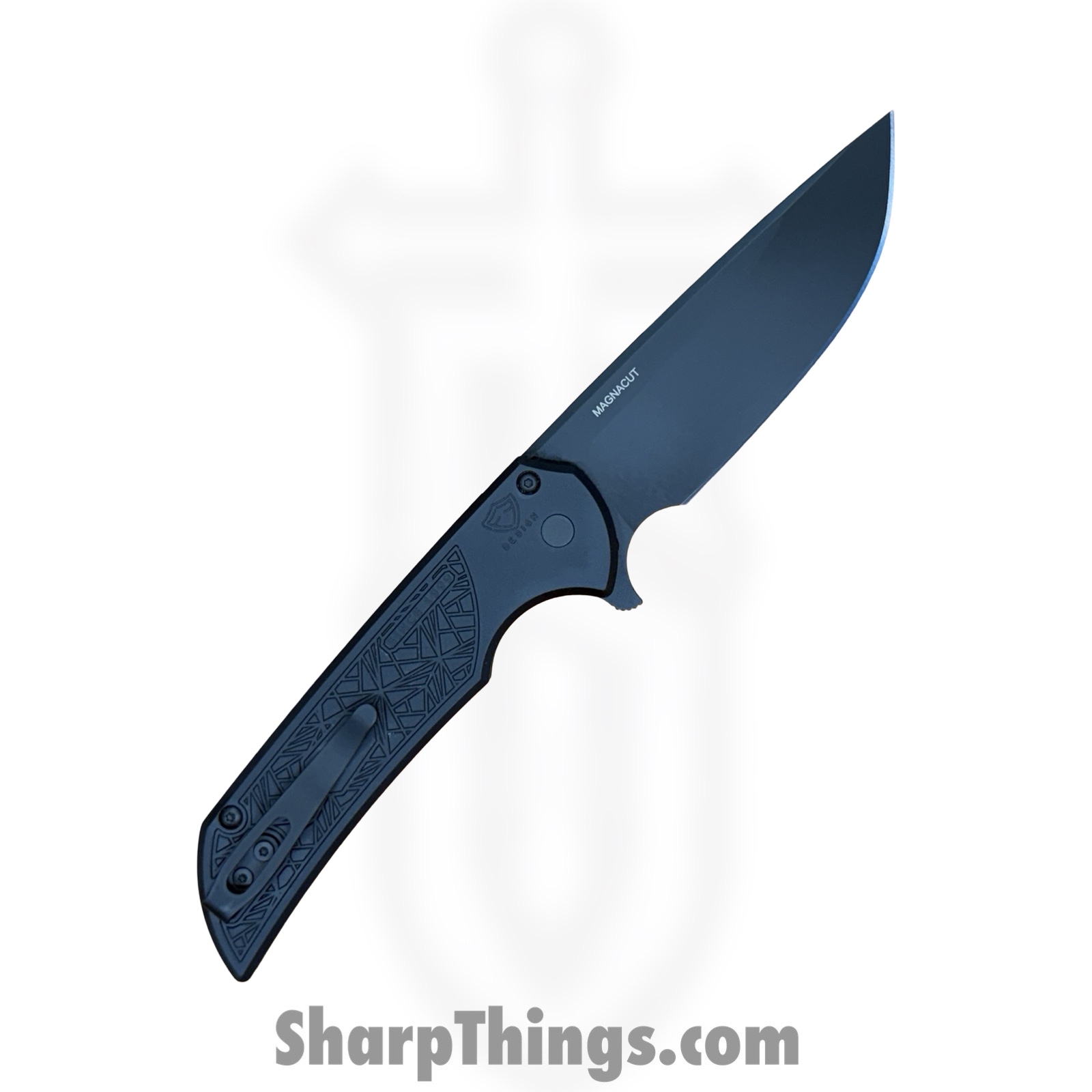 ProTech - MX106-NEXUS - Mordax - Folding Knife - CPM MagnaCut DLC Drop Point - NEXUS textured Aluminum - Black - Image 2