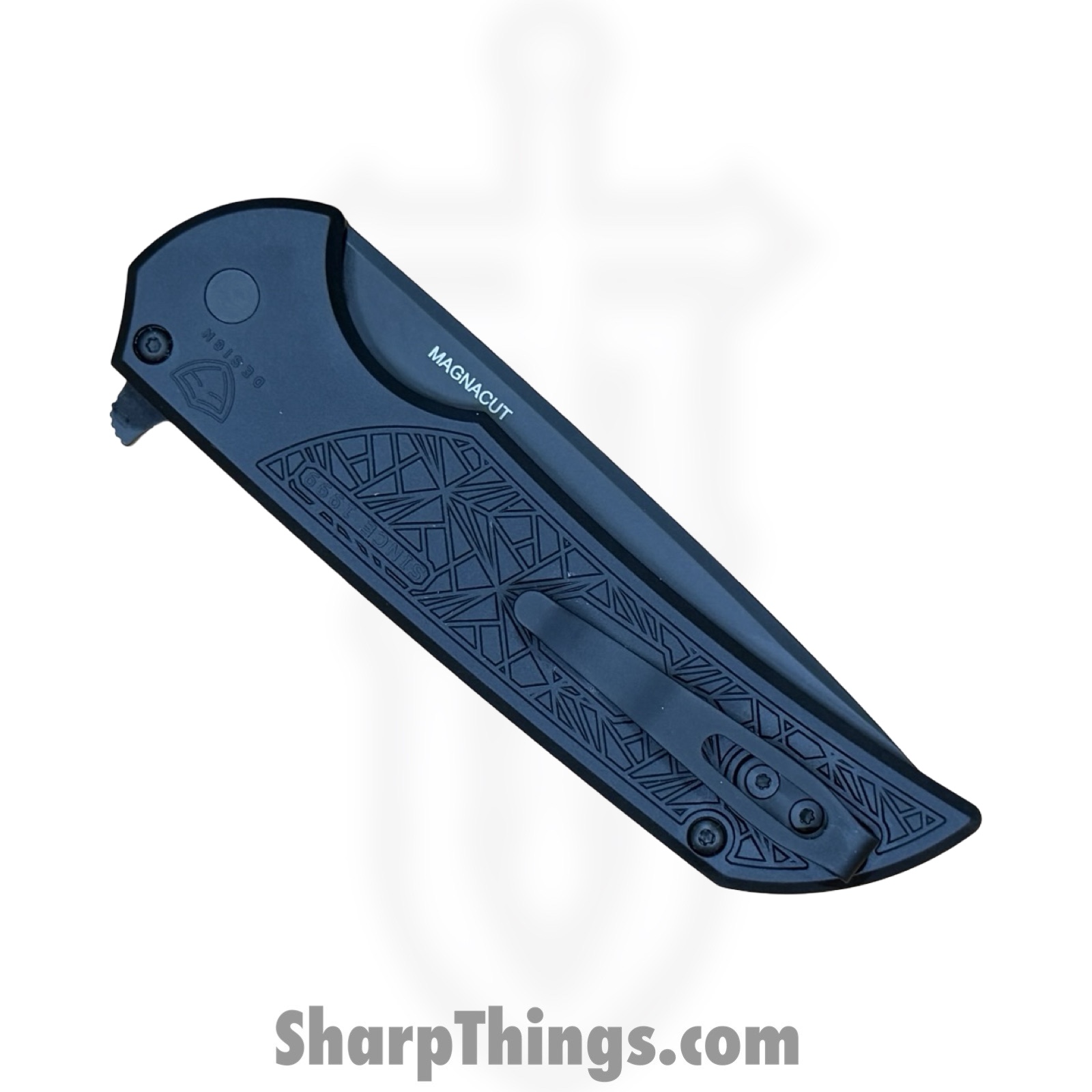 ProTech - MX106-NEXUS - Mordax - Folding Knife - CPM MagnaCut DLC Drop Point - NEXUS textured Aluminum - Black - Image 4