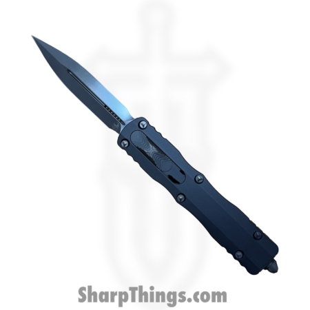 Microtech – 227-1DLCTSH – Dirac Delta Shadow – OTF Auto – M390MK DLC Dagger – Aluminum – Black