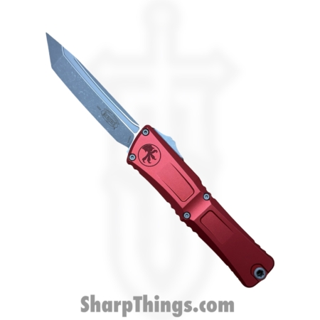 Microtech – 1144-10APRD – Combat Troodon Gen III – OTF Auto – M390MK Apocalyptic Tanto – Aluminum – Red