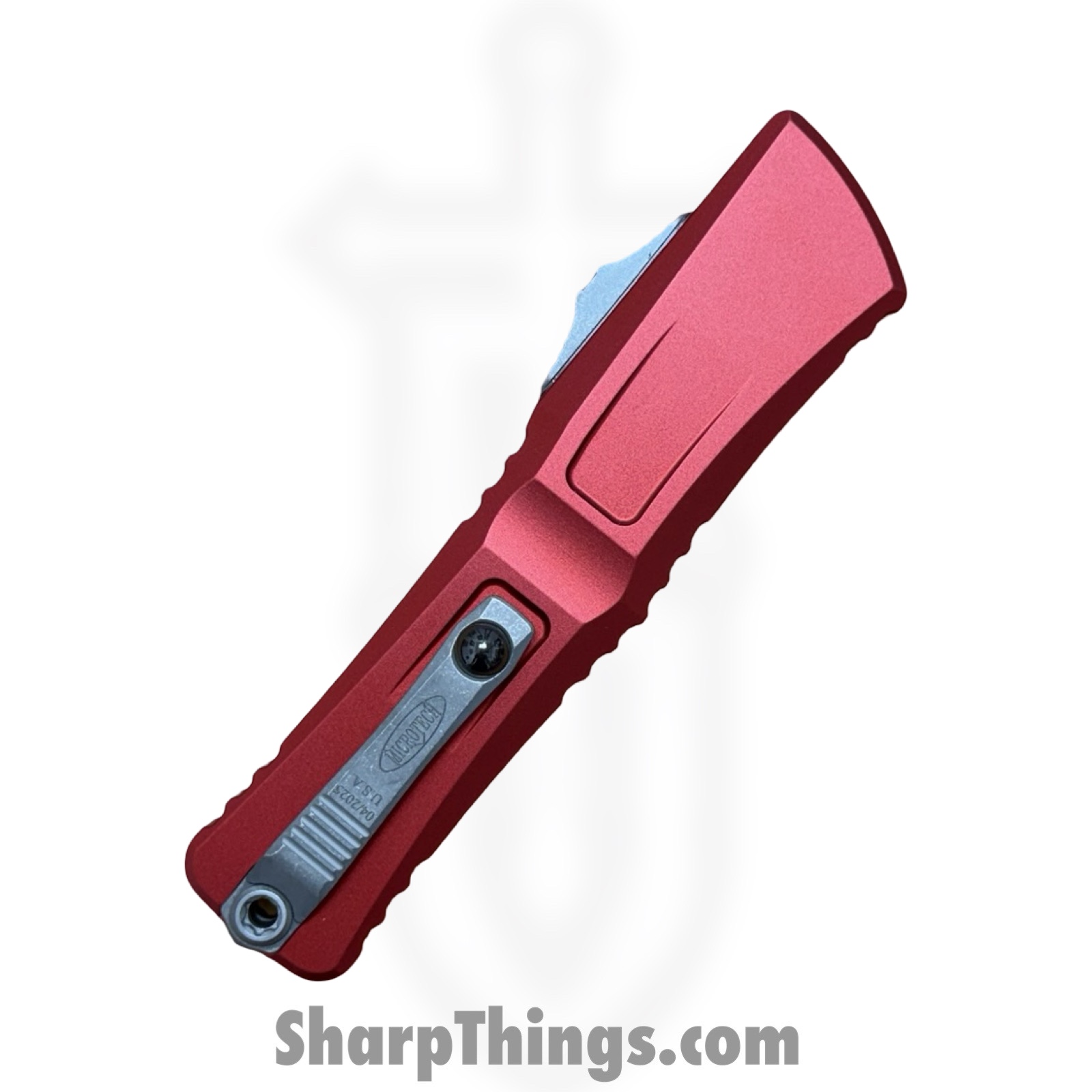Microtech - 1144-10APRD - Combat Troodon Gen III - OTF Auto - M390MK Apocalyptic Tanto - Aluminum - Red - Image 5