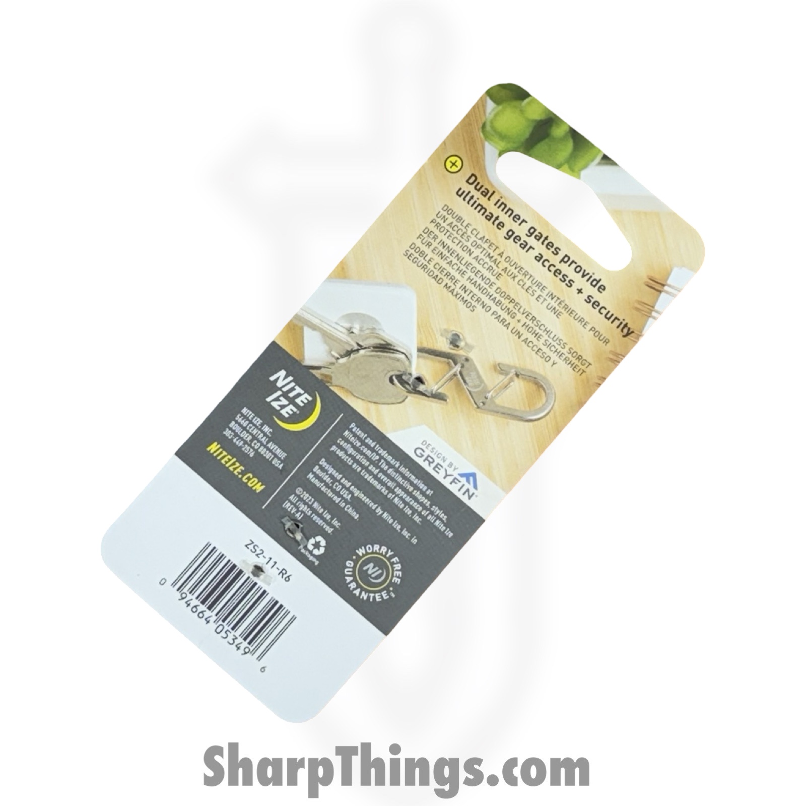 Nite Ize - N05349 - Z-Series Dual Carabiner #2 - Stainless - Natural - Image 3