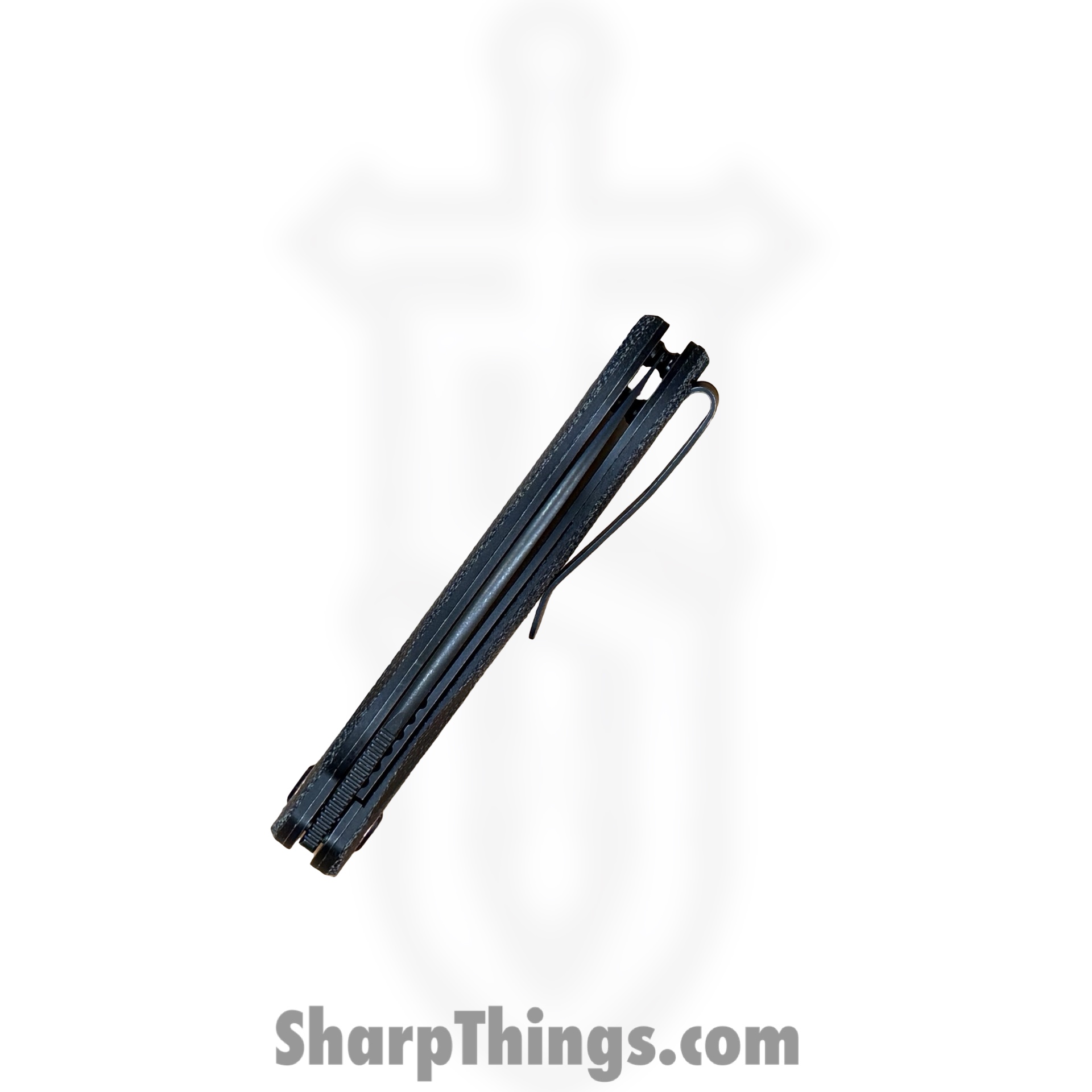 Vosteed - NSTH32NPMK - Nightshade TH Linerlock Black - Folding Knife - Nitro-V Blackwash Shilin Cutter - Micarta - Black - Image 3