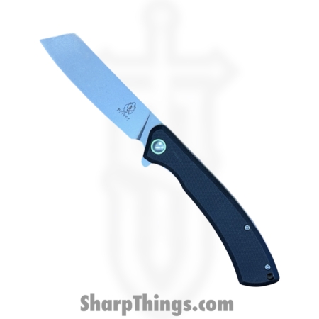 Buckshot Knives – PBB10BK – Model 10 – Folding Knife – D2 Stonewash Cleaver – G10 – Black