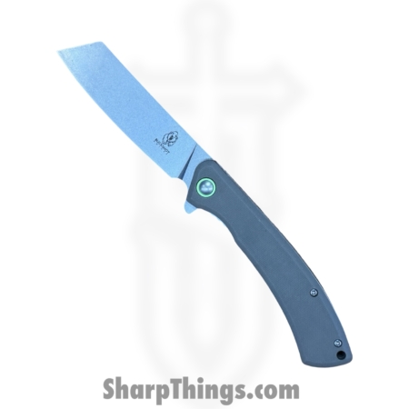 Buckshot Knives – PBB10DE – Model 10 – Folding Knife – D2 Stonewash Cleaver – G10 – Tan